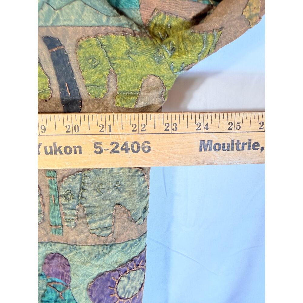 Vintage Patchwork Embroidered Long Coat Bohemian … - image 6